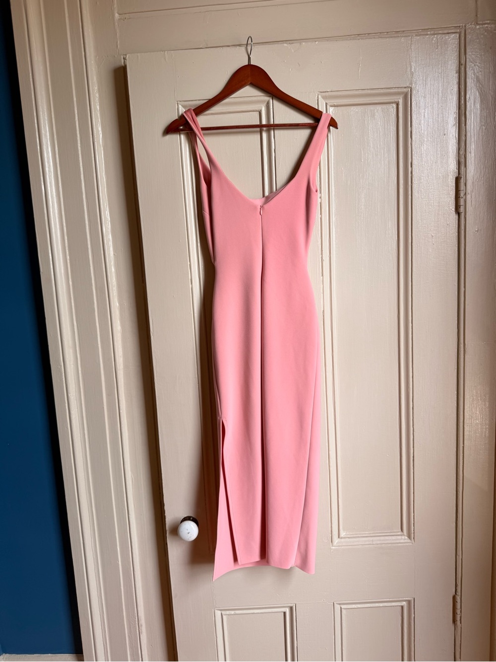 Bec & Bridge Twist-Front Cutout Midi Dress in Pink - Picture 9 of 10